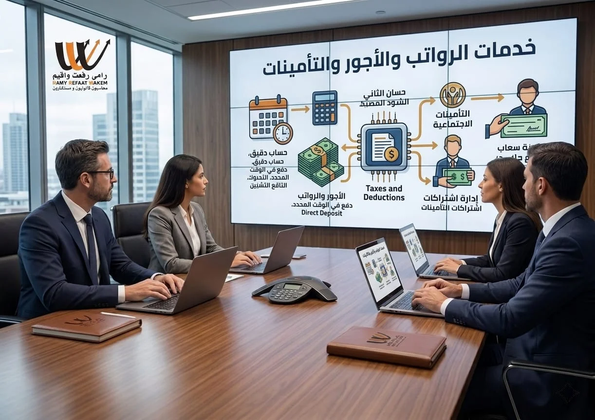 خدمات الرواتب والأجور والتأمينات